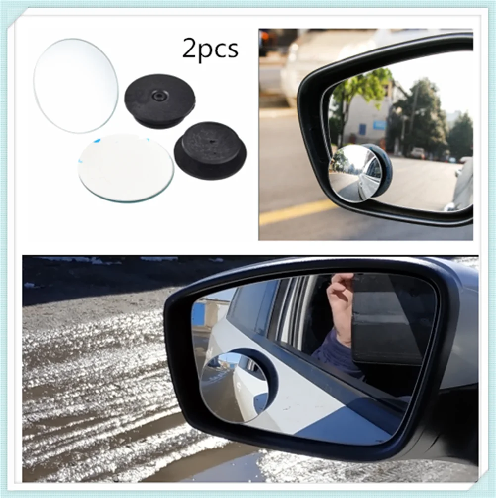 2pcs car motorcycle small round glass blind spot mirror parking assist for Honda City OSM FC Small PUYO Element Step REMIX CRV