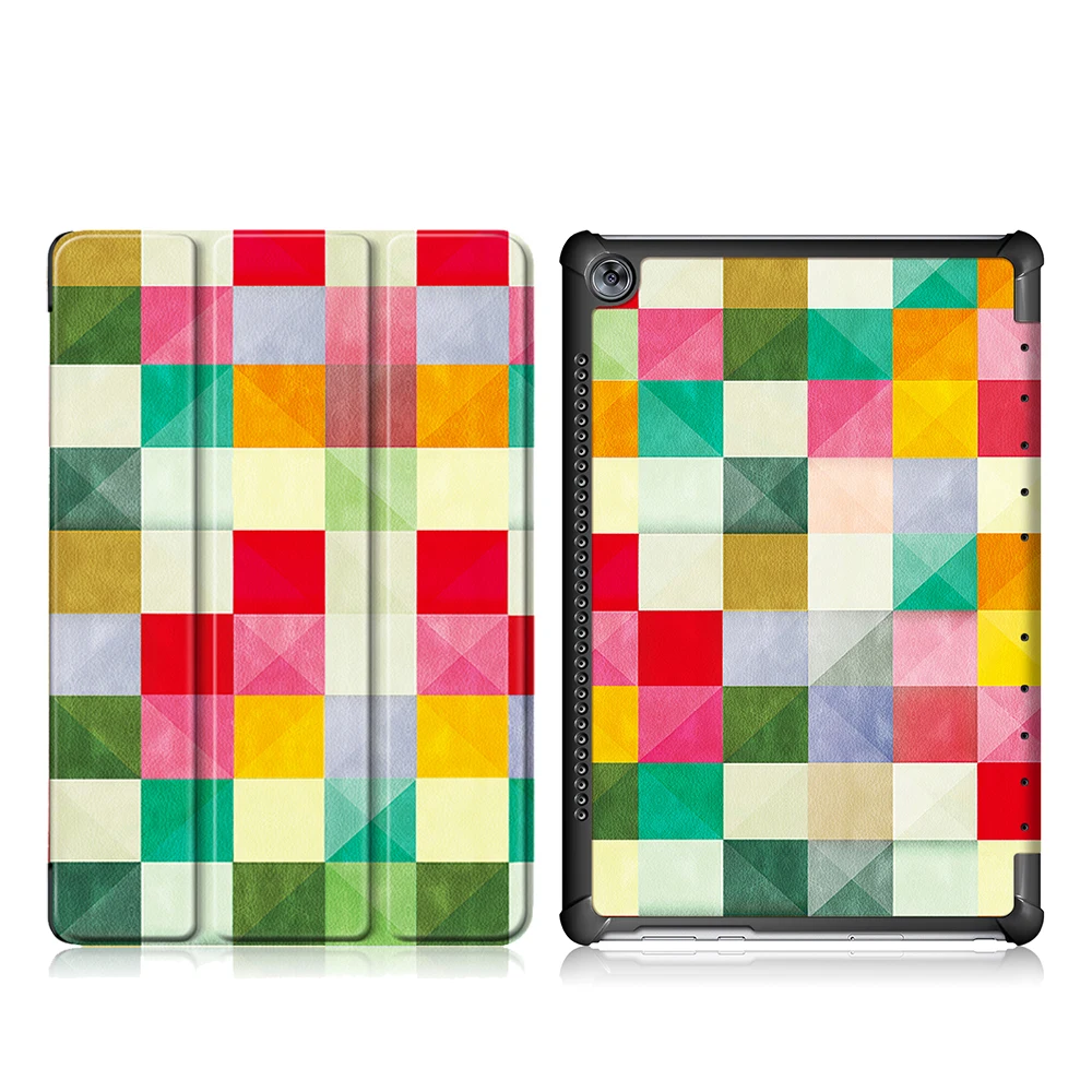 Умный чехол для huawei mediapad T5 AGS2-W09/L09/L03/W19 10," Подставка для планшета чехол для huawei mediapad T5 10 Funda+ ручка - Цвет: hualifang