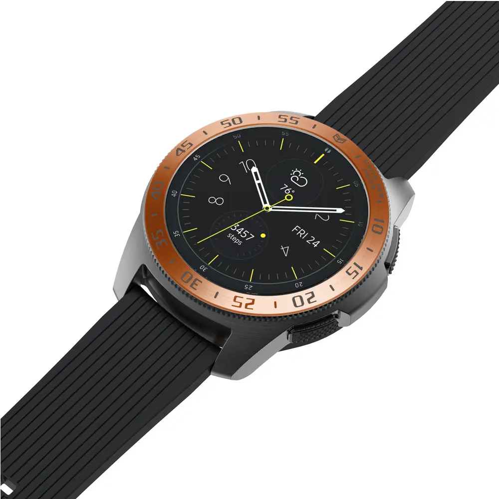 Металлический ободок для samsung Galaxy Watch 46 мм/42 мм чехол gear S3 Frontier/классическая спортивная клеющаяся крышка ремешок аксессуары 42 46