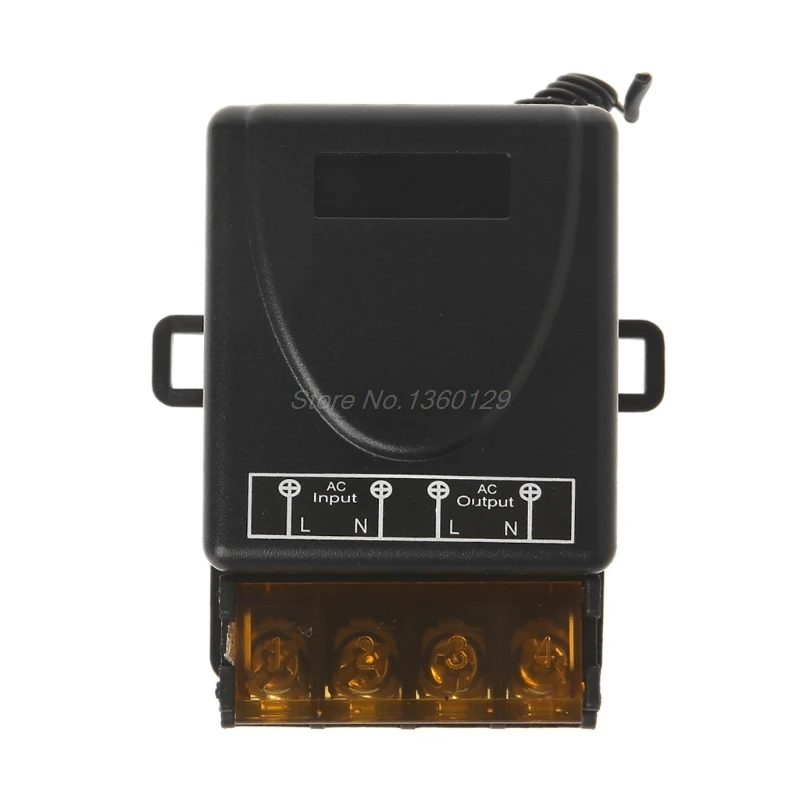 Универсальный беспроводной Радиочастотный выключатель 433 МГц 220 В перем. Тока 30 А