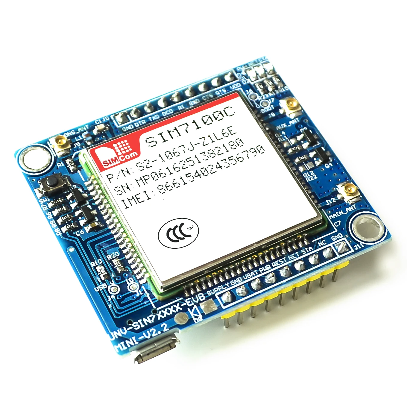 Сеть ЕС SIM7100C 4G модуль макетная плата + антенна для Arduino Raspberry Pi Android Linux