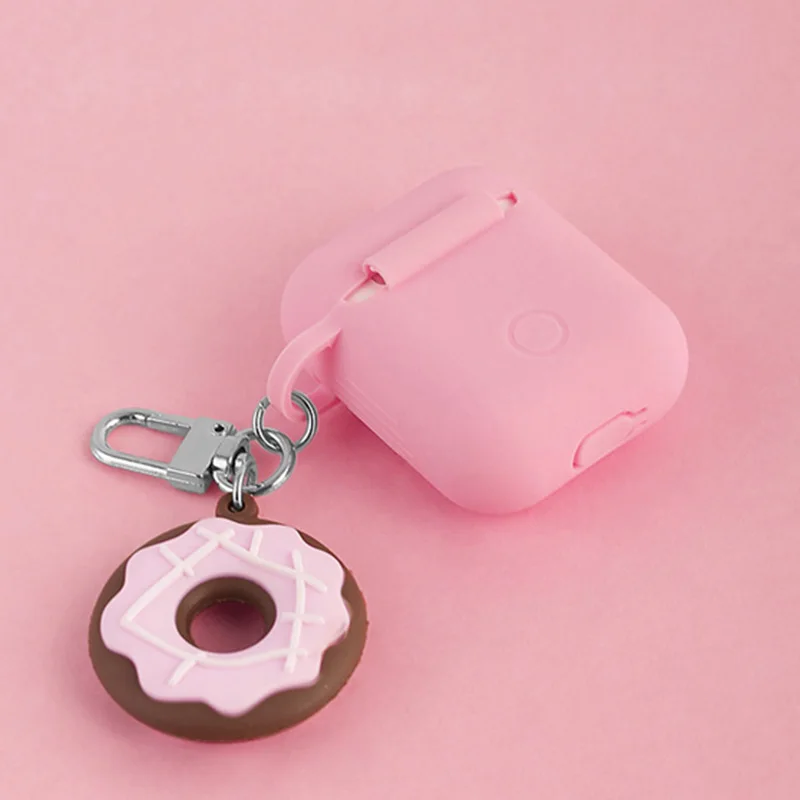 Симпатичный мягкий силиконовый чехол для наушников Apple Airpods Bluetooth аксессуары
