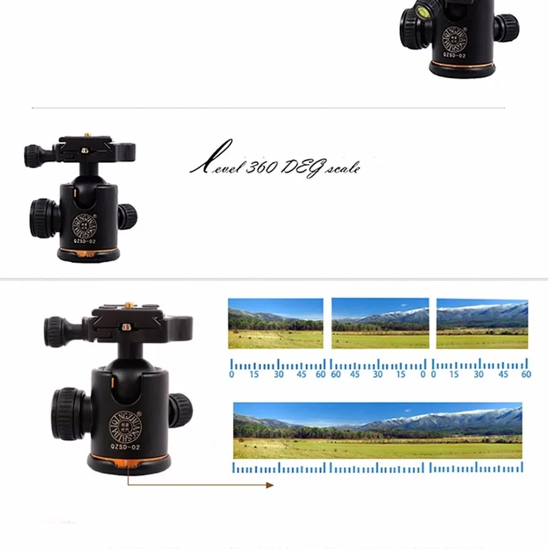 DHL Профессиональный штатив из магниевого алюминия q-666 и монопод Q666 Pro DSLR камера/портативный дорожный штатив Максимальная нагрузка до 15 кг
