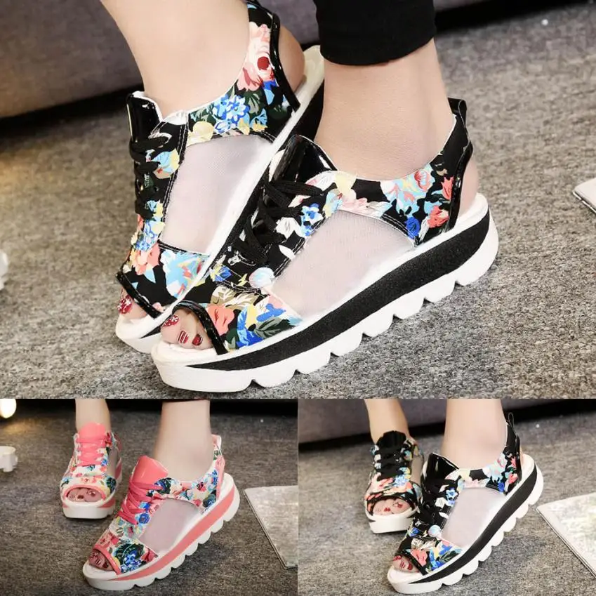 SAGACE/обувь женские сандалии с ремешками обувь на платформе открытым носком