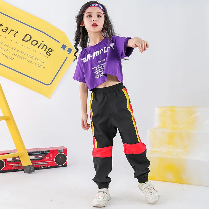 Костюм танцевальный детский в стиле хип хоп для девочек| |