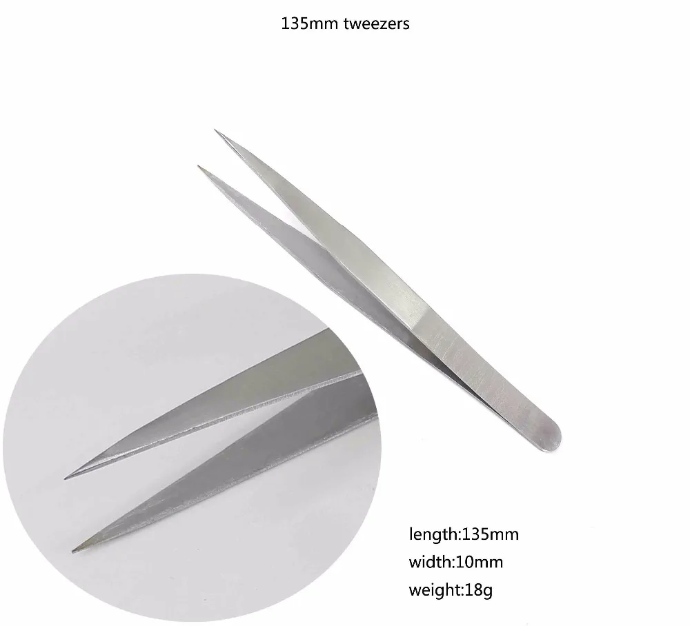 DIYWORK прямой (медицинский) Пинцет из нержавеющей стальная зубчатая пинцет