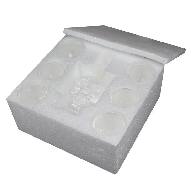 1 компл. хрустального черепа насадка на бутылки графин розлива выстрел Стекло