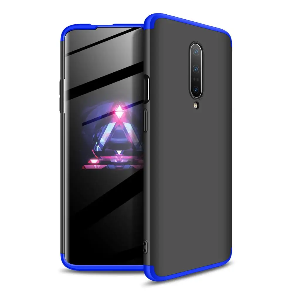 Чехол для Oneplus 7 Pro чехол 360 полная защита ударопрочный 3 в 1 Жесткий ПК матовый 6T 6 5T 5