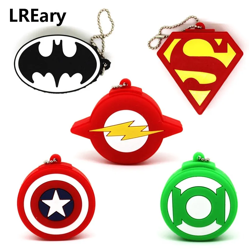 Хит продаж супергерой значок/логотип 32 ГБ Бэтмен флешка Супермен Mark USB флеш