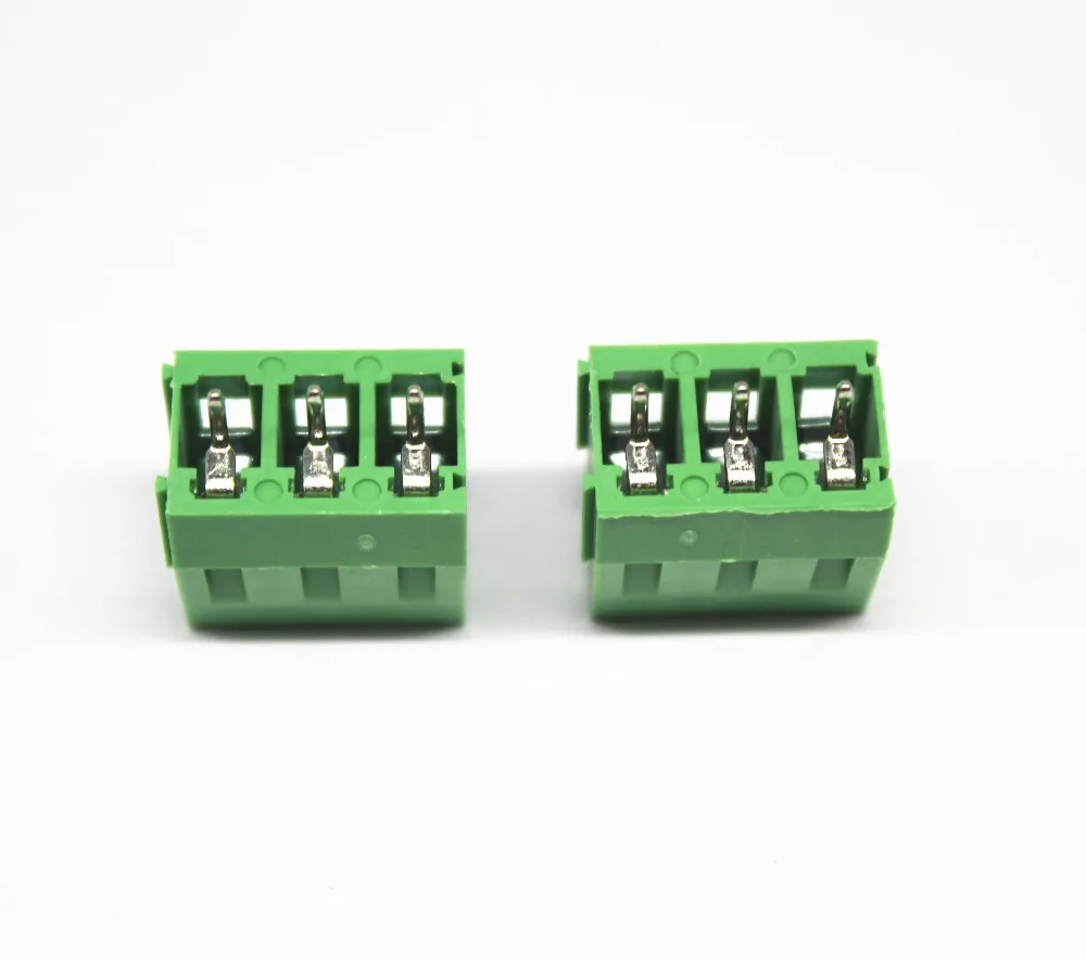 10 шт./лот KF301-3P шаг 5 0 мм прямой контакт 3 P винт PCB клеммный блок разъем зеленый |