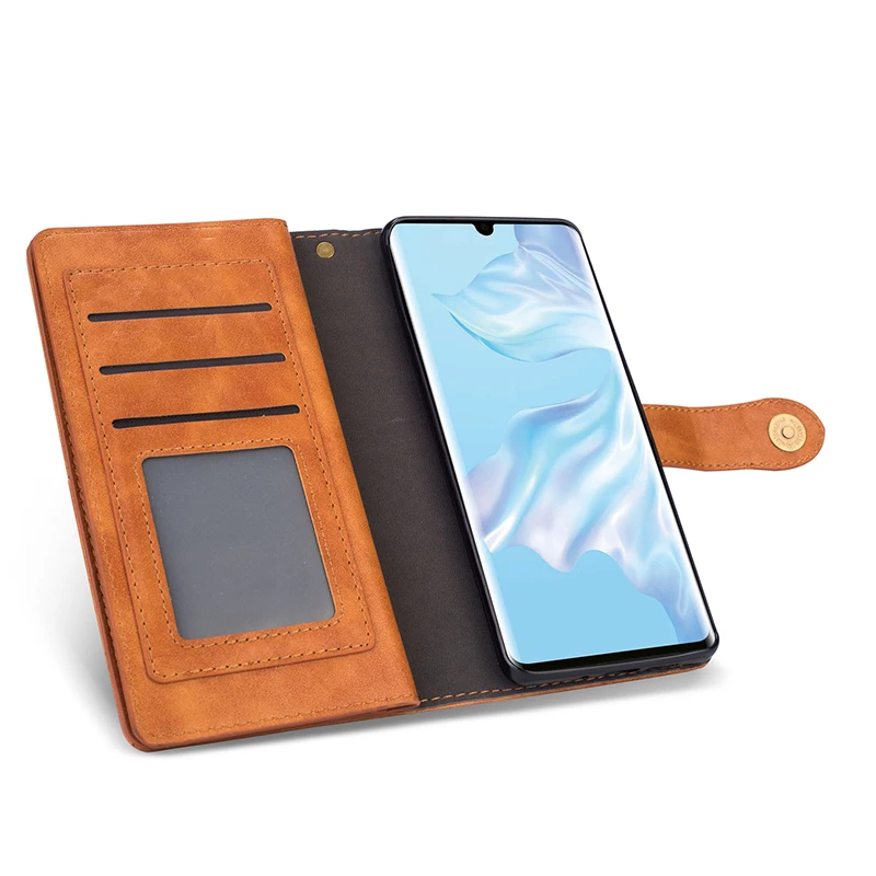 Многофункциональный кожаный чехол-книжка в стиле ретро для huawei P30 P30 Pro, кошелек с отделениями для карт, чехол для телефона huawei P30 P30 Lite, чехол s