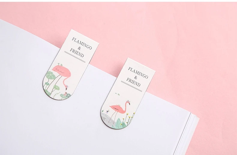 Креативный Магнитный Фламинго Закладка Bookmarks для книг