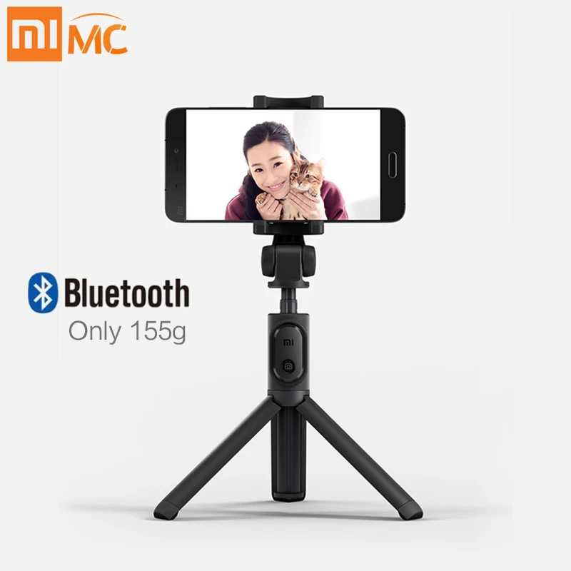 Оригинальный складной штатив Xiaomi Mi селфи Палка с Bluetooth беспроводным затвором для