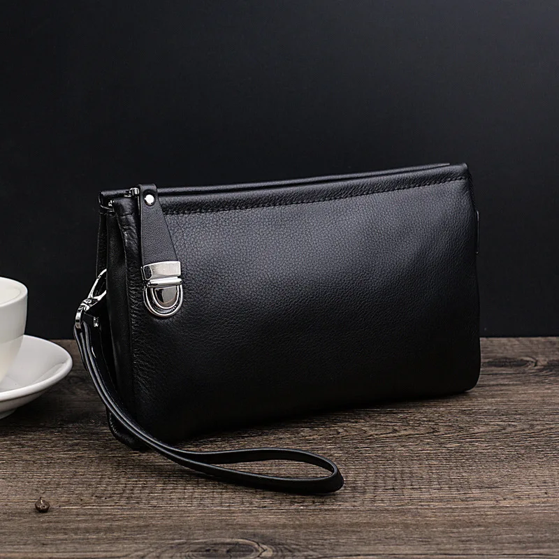 2018 New Style Men Wallets 100% Genuine Leather Money Clip Wallet with coin pocket Phone Passport Clutch Bag | Багаж и сумки