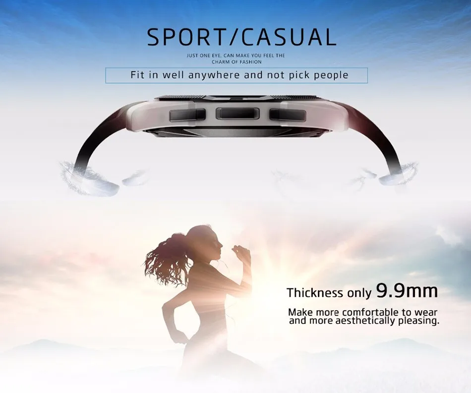 G5 Спортивные Bluetooth 4,0 Смарт-часы с фитнес-трекером, пульсометром, SMS напоминанием о звонках, ультра тонкие умные часы с сенсорным экраном