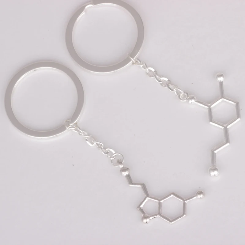 Брелок для ключей с надписью Love Dopamine модель 2016 года брелки Happiness и serotonin подарок