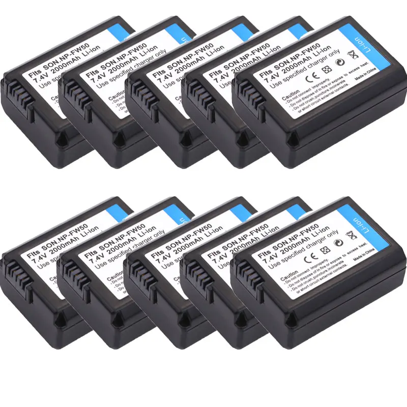 10 шт./лот NP-FW50 NP FW50 NPFW50 Батарея для sony Альфа A33 A35 A37 SLT-A33 SLT-A35 SLT-A37 SLT-A37K SLT-A37M SLT-A55 SLT-A55V