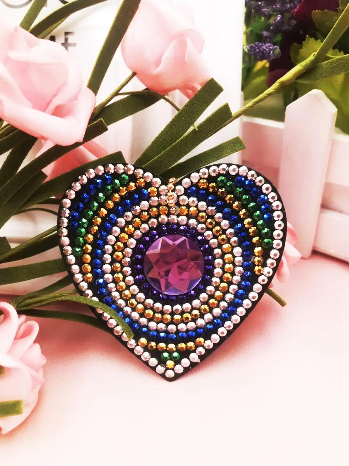 Shirliben 2019 Новинка Diy сердце бабочка особая Алмазная картина брелок круглые бусины