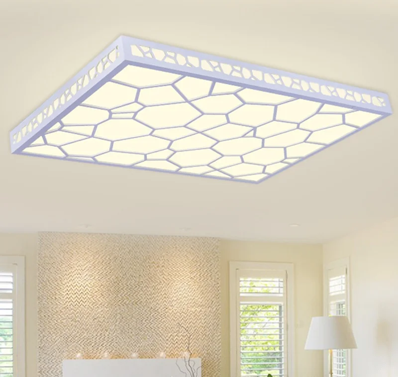 Koop Art Water Cube LED Plafondlamp Woonkamer Slaapkamer Studie Restaurant Verlichting Office Business Plaats Plafond Verlichting 110-240 V