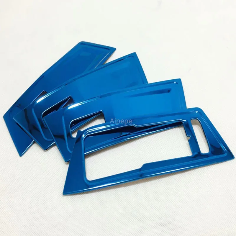 Для Volkswagen T-Roc T Roc 2018 2019 нержавеющая сталь ABS Внутренняя дверь подлокотник