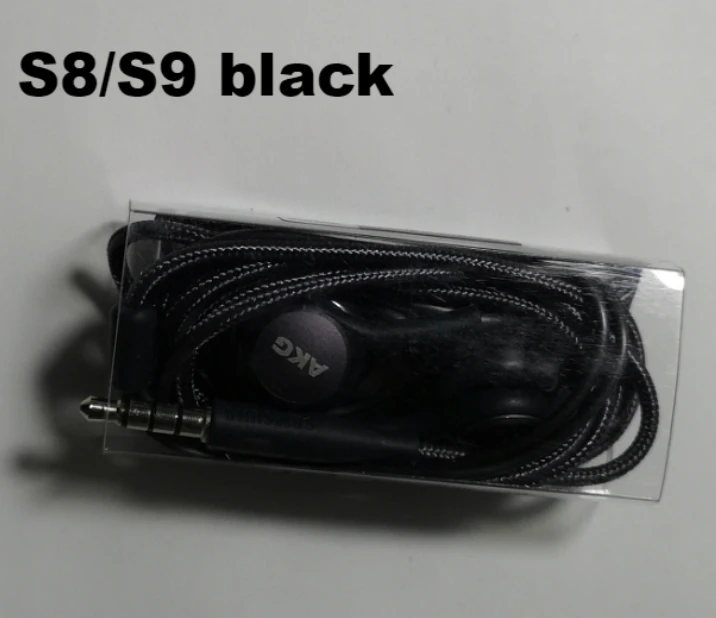 s8 s9 black no box Наушники AKG IG955, 3,5 мм, наушники-вкладыши с микрофоном, проводная гарнитура для смартфонов huawei, xiaomi, samsung Galaxy s10, s9, s8, S7, S6, S5, S4 - Цвет: s8 s9 black no box
