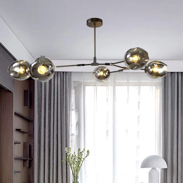 Стекло мяч ветвления пузырь кулон для столовой Гостиная Кафе Отель современный