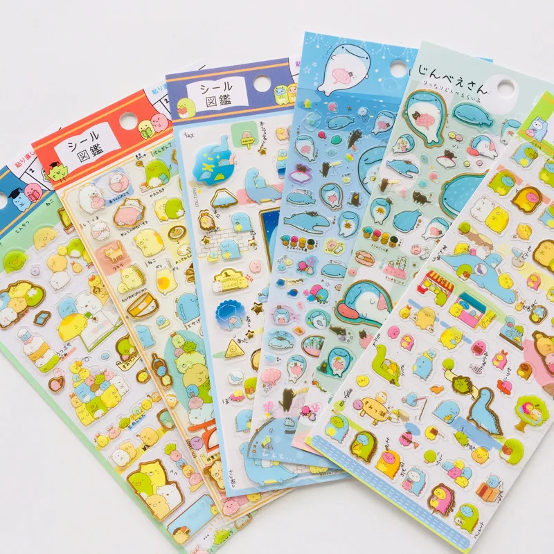 Kawaii Sumikko Gurashi Whale PVC наклейка s Наклейка s DIY стикер для украшения фото наклейка для скрапбукинга
