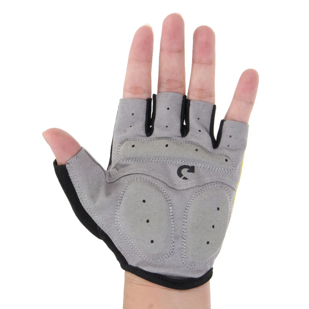 Велосипедные перчатки без пальцев летние спортивные Нескользящие гелевые