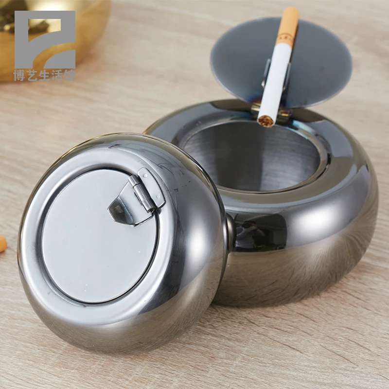 Герметичная пепельница креативная утолщенная плитка из нержавеющей стали