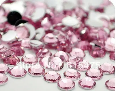 

5mm Lt.Pink Color SS20 crystal Resin rhinestones flatback,Free Shipping 30,000pcs/bag