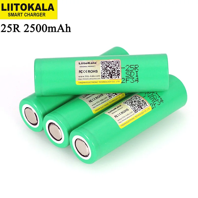 Liitokala INR18650 25R 18650 2500mAh 3 6 V литиевая аккумуляторная батарея 20A разрядные