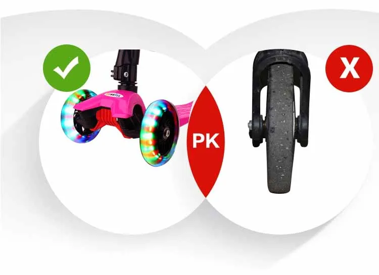 3 в 1 kick скутер костюм для детей 1-10 лет adjus ручка детский скутер флэш колесные скутеры с безопасный жгут Складной скутер