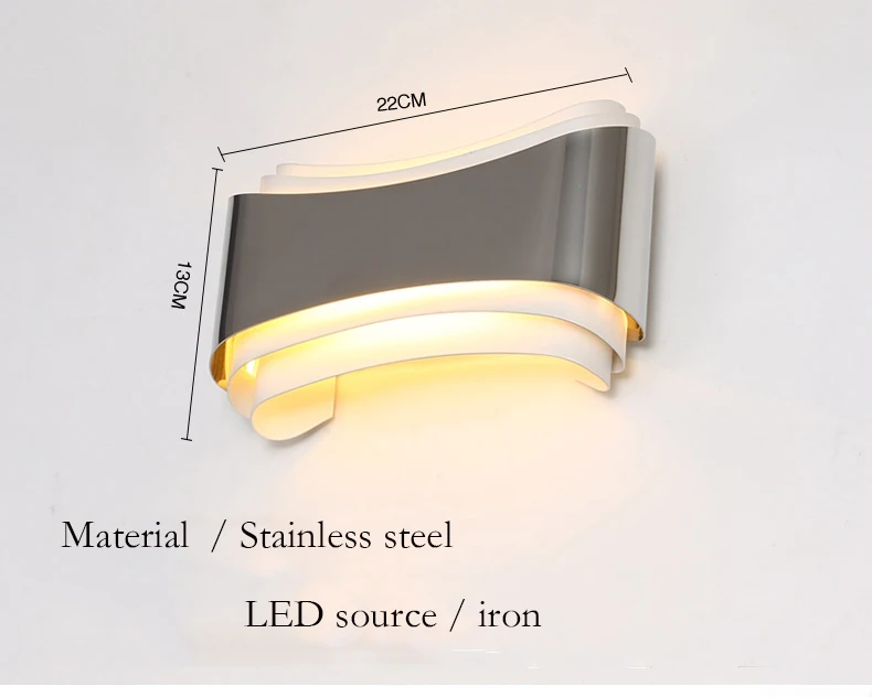 Светодиодная настенная лампа для спальни гостиной лестницы коридора отеля
