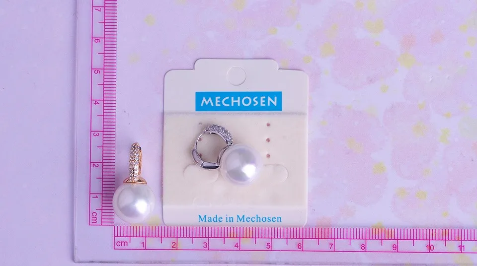 MECHOSEN/брендовые медные серьги с кубическим цирконием, серьги с искусственным жемчугом, серьги для свадьбы, банкета, помолвки, Женские аксессуары для ушей