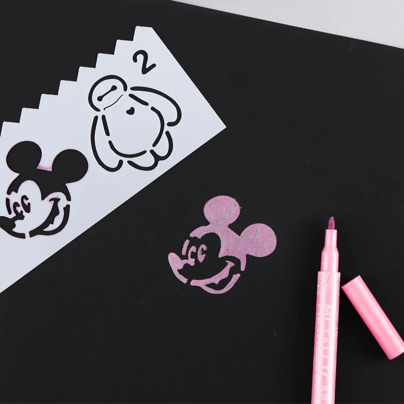 16 шт. трафареты для украшения альбома|Трафареты| |