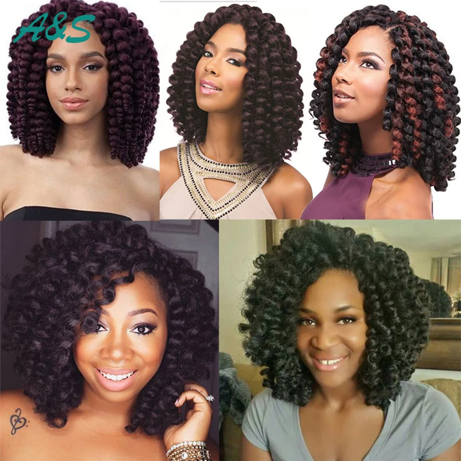 cosplay crochet braids hair extension for black women wand curl peruca synthetic weave braiding color T1/bug T1/350 #27 |