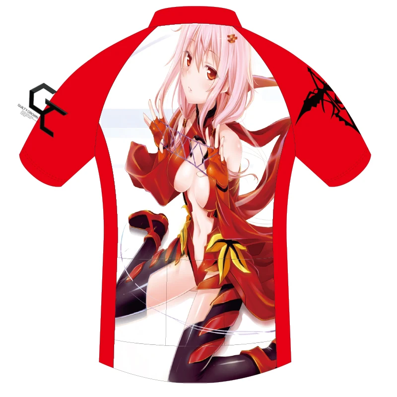 На заказ Guilty Crown велосипедная одежда Япония мужская велосипедная футболка набор короткий рукав спорт на открытом воздухе быстросохнущая MTB