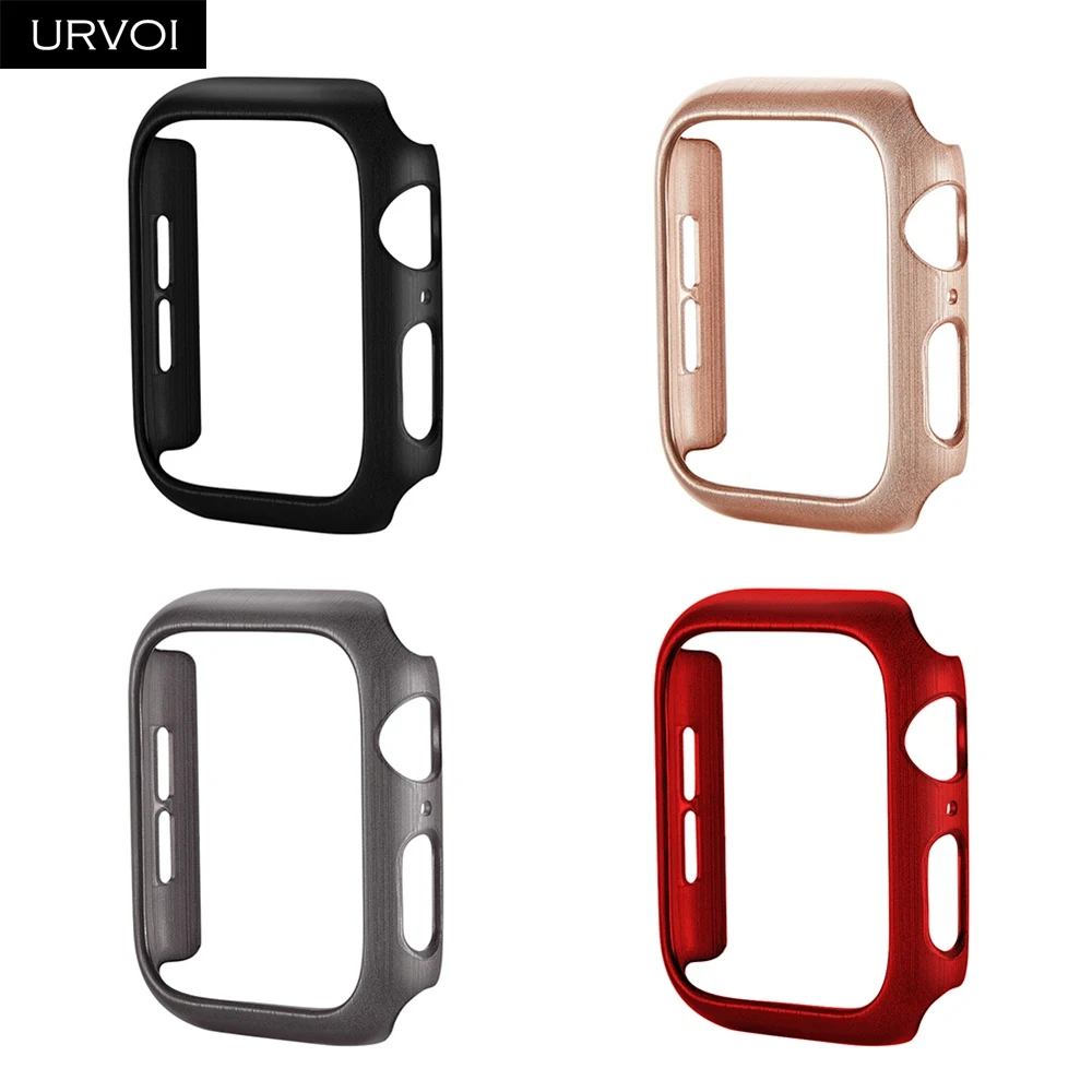 Пластиковый чехол URVOI для Apple Watch series 6 5 4 3 2 Ультратонкий бампер с жесткой рамкой и