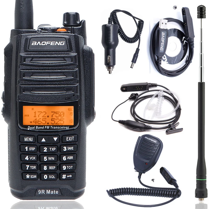 Baofeng UV 9R mate IP67 водонепроницаемая рация 10 Вт Двухдиапазонная 136 174/400 520 МГц Ham CB радио