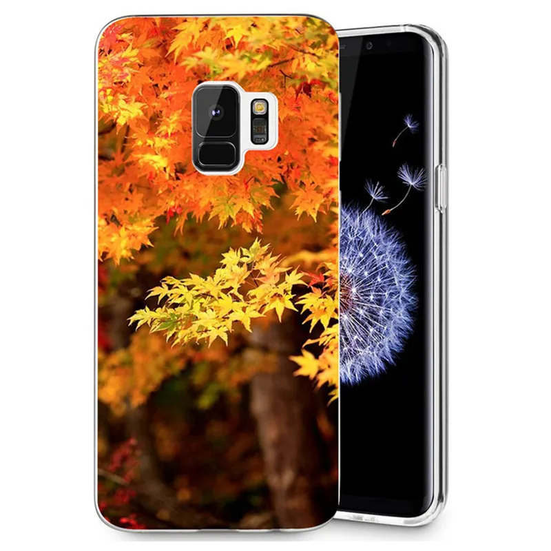 Для Samsung Galaxy S9 S9Plus S8 Plus S7 edge Note 8 J230 J500 J720 A3 A5 2016 TPU силиконовый чехол с цветочным