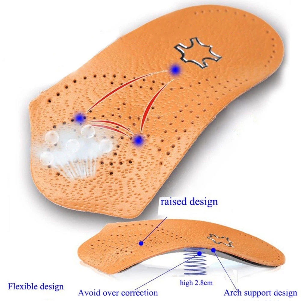 

Half Arch Support Orthopedic Insoles Flat Foot Correct Feet Care Shoe Pad Gift