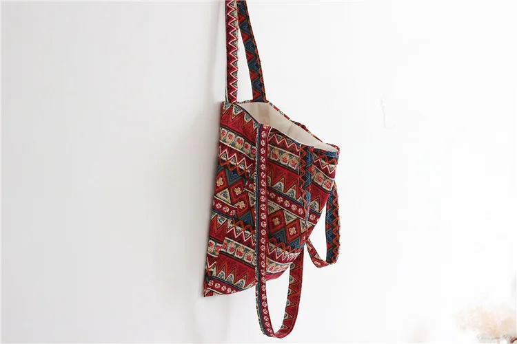 

Хлопковая и Льняная сумка ручной работы, оптовая продажа, женская сумка через плечо Baotan, женские сумки для покупок, школьные сумки для девоч...