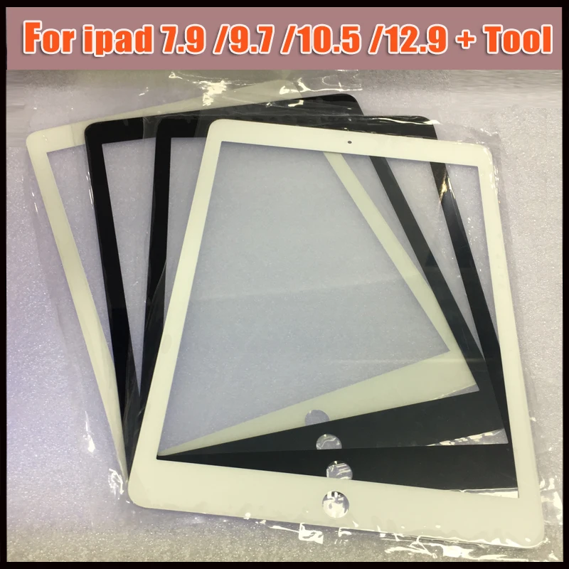 5Pcs LCD Screen Front Outer Glass Lens For iPad 3 6 Air 2 mini 4 5 9.7 7.9Inch Pro 11 Tablet PC Repairing | Мобильные телефоны и