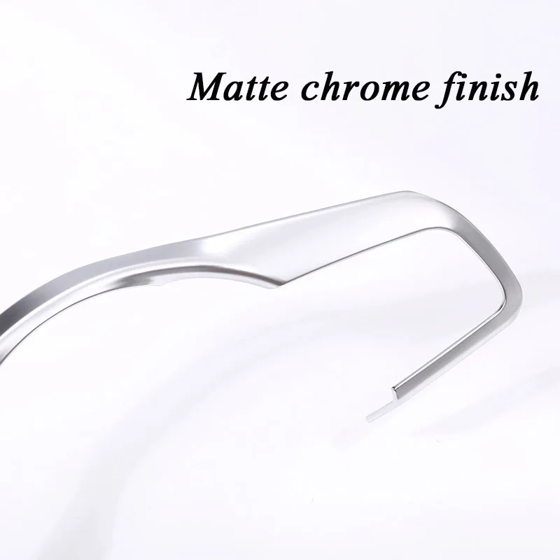 Автомобиль матовый ABS Chrome Руль декоративная рамка Накладка аксессуары для Jaguar XE XF