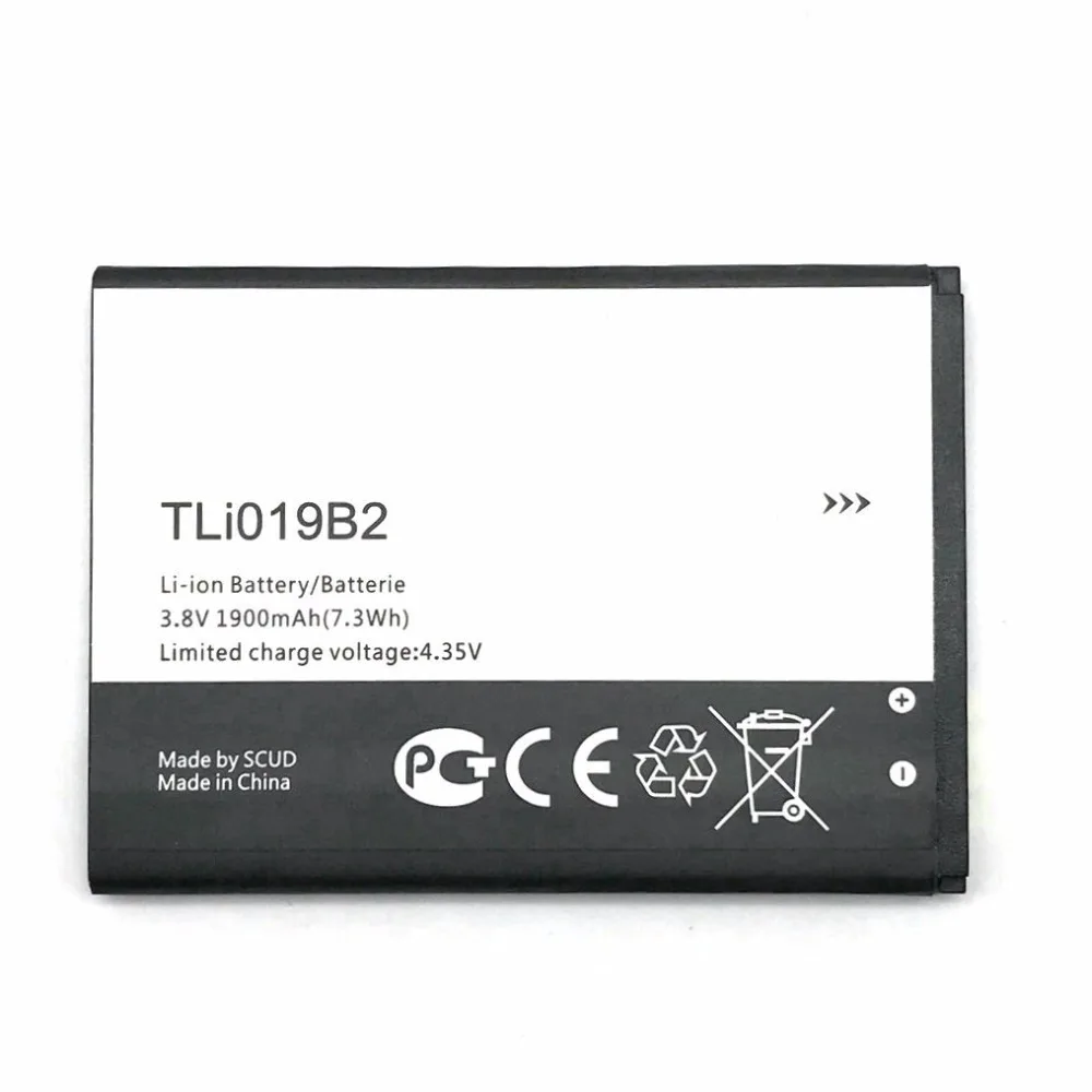 Новый TLi019B1 TLi019B2 1900 мАч 3 8 в аккумулятор для Alcatel One Touch Pop C7 OT 7041 / 7041D двойная
