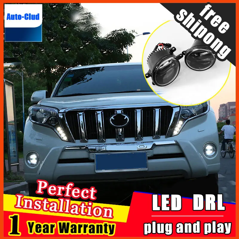 Стайлинг автомобиля светодиодный ные противотуманные фасветильник DRL для Toyota Prado