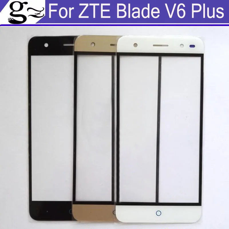 

Белый/черный/золотой для ZTE blade v6 plus переднее внешнее стекло для ремонта объектива сенсорный экран внешнее стекло сенсорный экран без гибког...