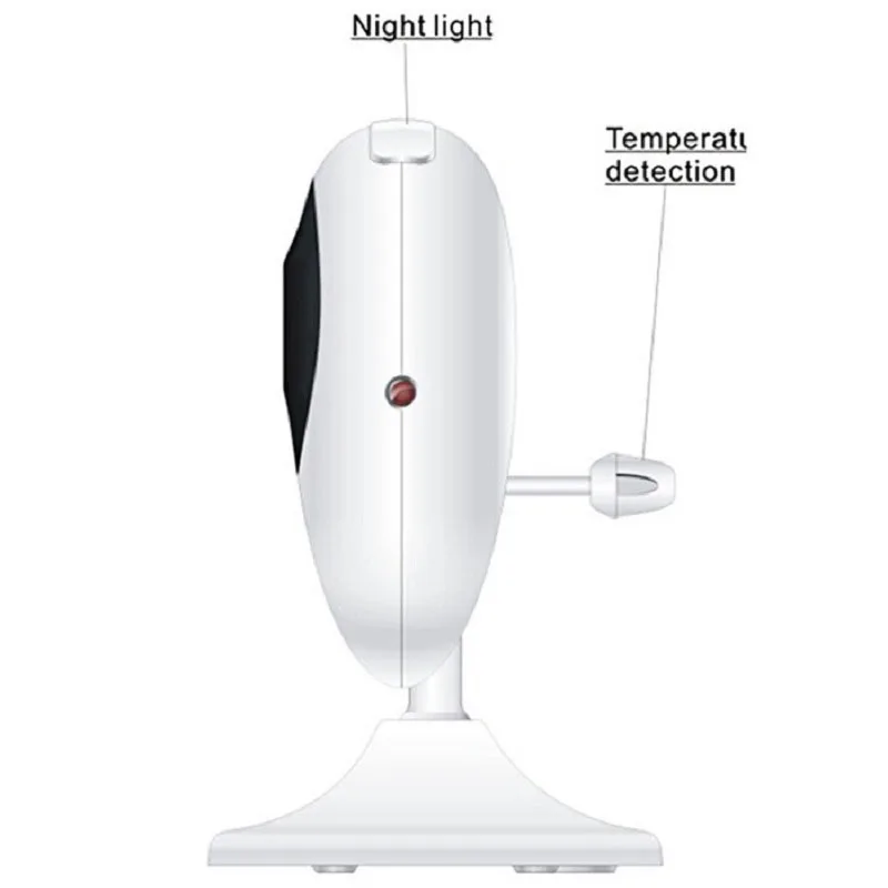 2.4 inch LCD Display Temperature Detection Baby Monitor 2.4GHz Wireless Night Vision Camera Two Way Talk Babysitter |