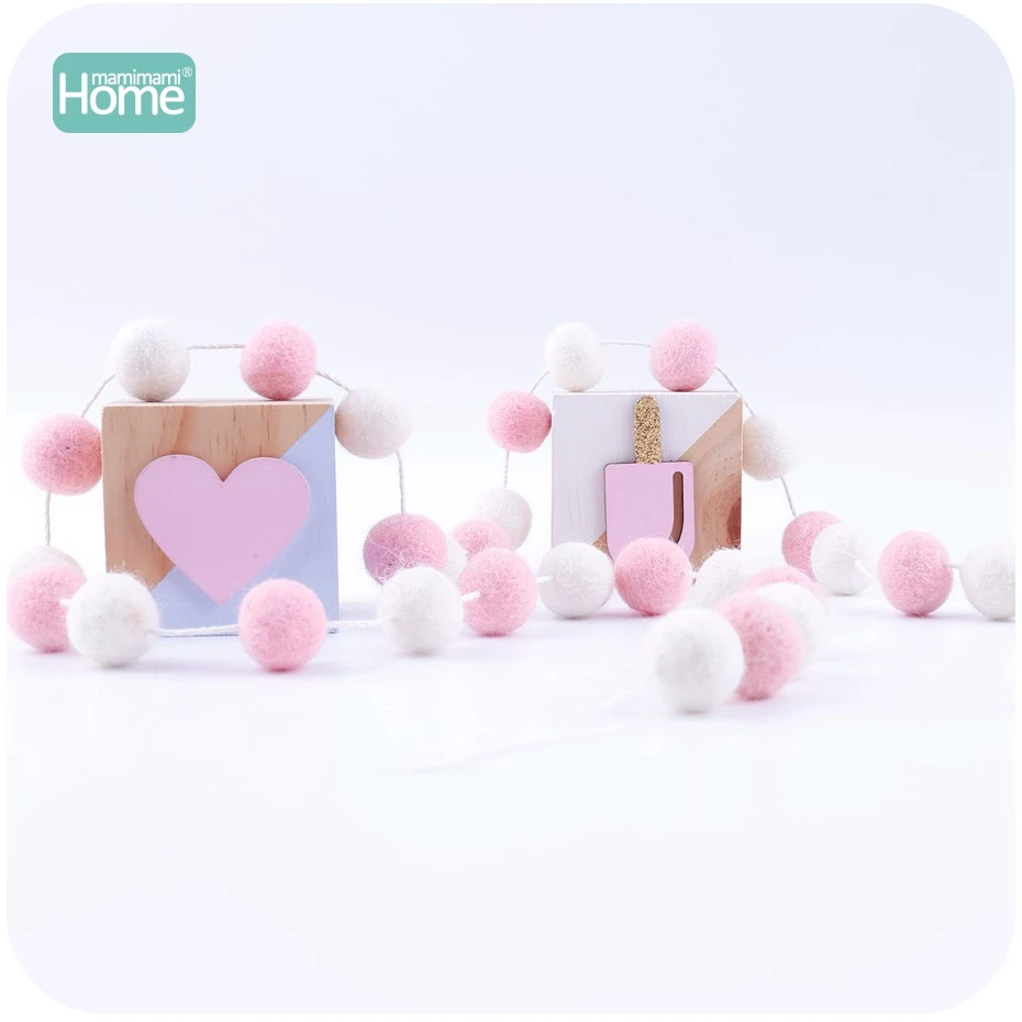 MamimamiHome 20 шт шерстяное кольцо шарик из шерстяного войлока серый светильник желтый белый шар украшения детский душ детская игрушка украшение комнаты