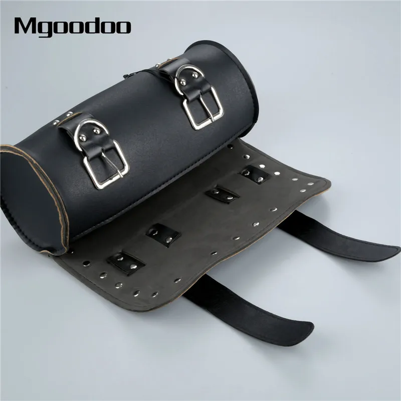 Mgoodoo мотоциклетные седельные сумки черный коричневый кожаный мотоцикл